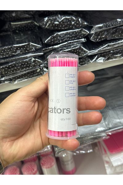Lash Microbrush 100 Pcs Pink Color