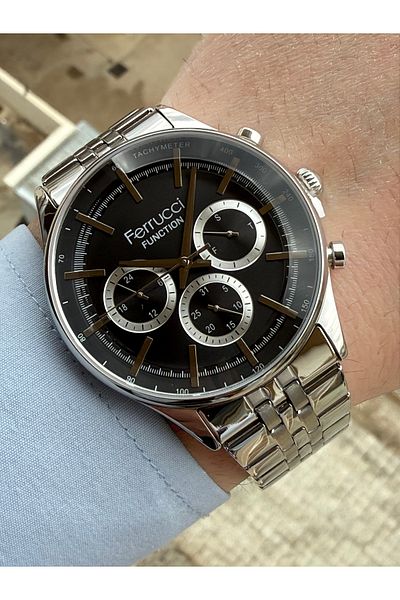 Ferrucci Men's Wrist Watch with Indicators Active Authentic Guarantee
