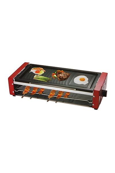 Generic Breakfast Maker & BBQ Grill – Non-Stick Electric Griddle with Fry Pan, Tray, Easy Clean, Multi-Layer
