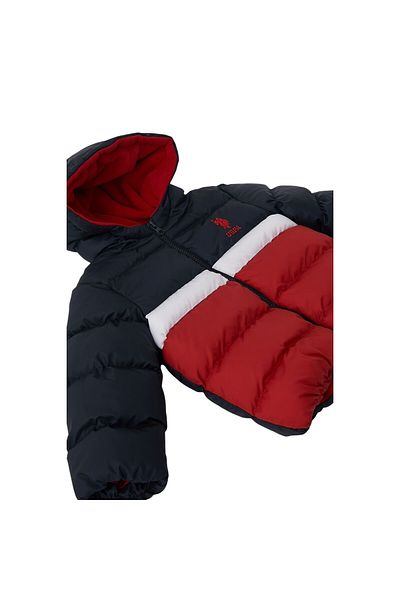 U.S. Polo Assn. Baby Boy Coat with Fleece Hood Inside