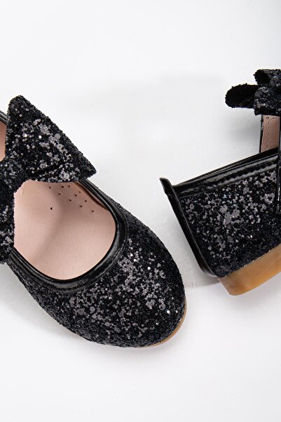 Pabuçland Nagyon stílusos és nagyon kényelmes ortopéd talpbetétes, csillogó csokornyakkendős balerinák gyerekeknek
