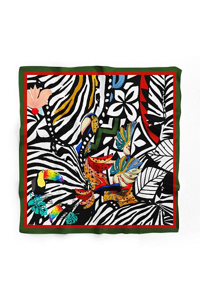 Modabutik باندانا مصممة من ABSTRACK PARROT DG12419