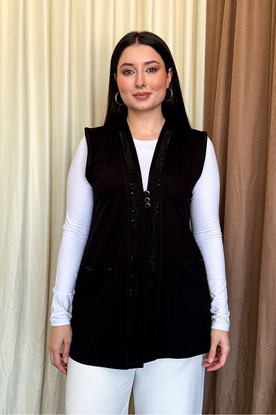 ModaPlaza Women's Plus Size Short Vest 505