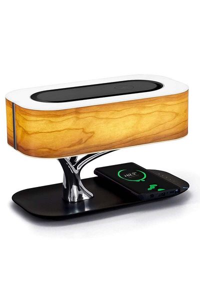 Generic Vitacelli Bedside Table Lamp Built-in Bluetooth Speaker and Wireless Charger