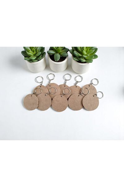 Leur Home Paint Yourself - Circle Keychain 10 Pcs