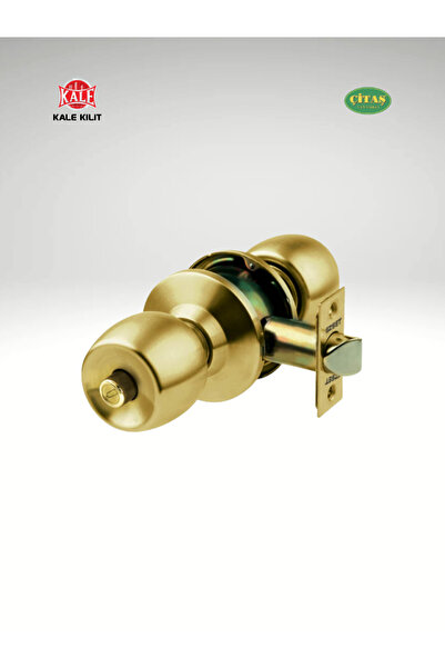 ÇİTAŞ Kale Sarı Topuzlu Kilit-Giriş Tipi-Saten Sarı Otel Tipi Topuz Kilit Oda KD040/35-321