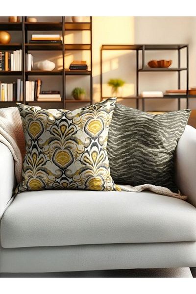 CANİLA Digital Printed Double-Sided Throw Pillow Cover Set Of 2