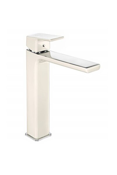 Eca Tiera Yüksek Tip Lavabo Bataryası- Krom Bej 103488002
