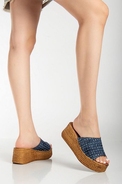 SUİNS SHOES Suins Serry Model Stone Accessory Slippers