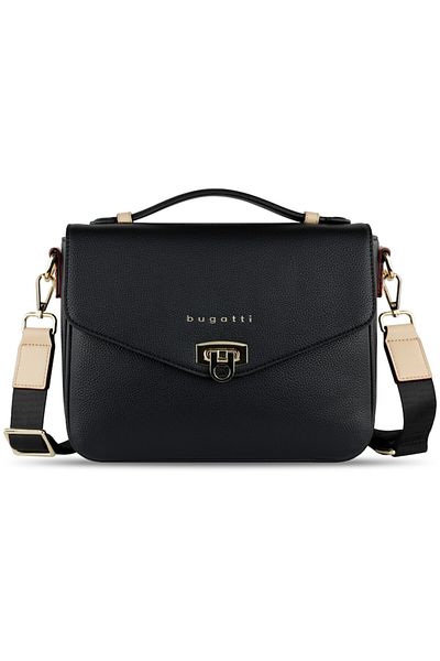 BUGATTI BUGATTI bag, Ella black, office, hand and shoulder, multi-compartment