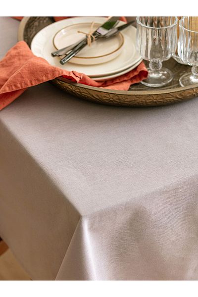 LC Waikiki Lcw Home Gray Plain Cotton Tablecloth 150X200 from Colorful Store
