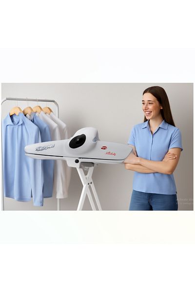 HAAM Steam Press , 34 Inch - 2200 Watt , Touch Screen , White - Hm34sp-wn24