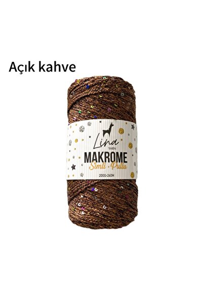 Lina Yarn Lina Makrome Simli Payetli El Örgü Ipliği