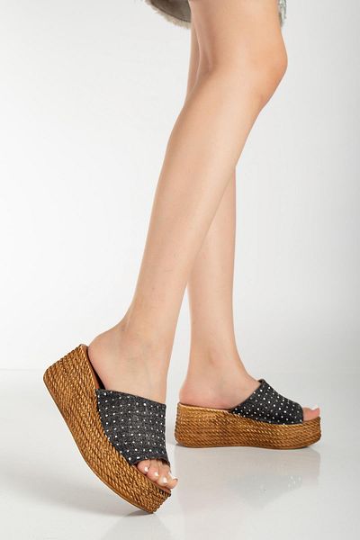 SUİNS SHOES Παντόφλες με πέτρινα αξεσουάρ μοντέλου Suins Serry