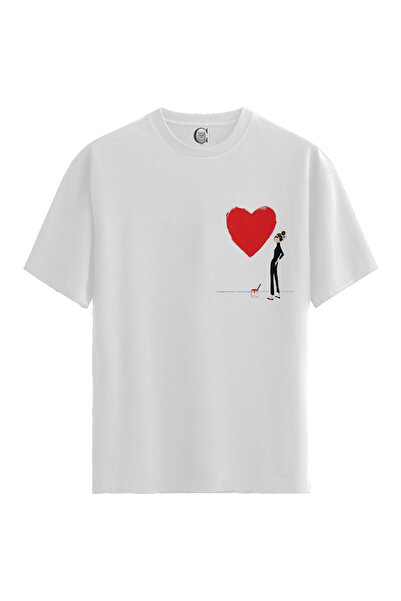 Color Luxe Heartstroke - 100% Cotton Women's White T-Shirt - Premium Quality