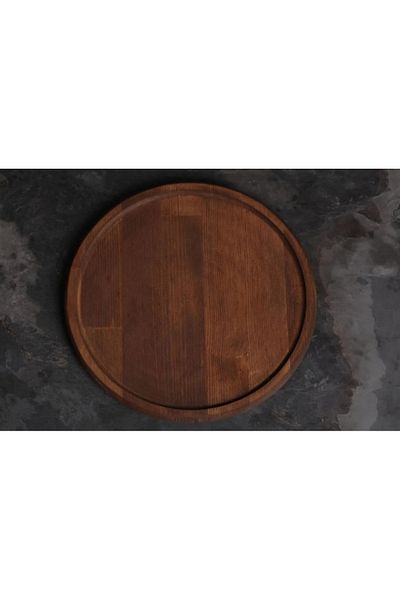 LİYYSA Large Size Wooden Plate and Presentation Holder, Wooden Plate, American Service