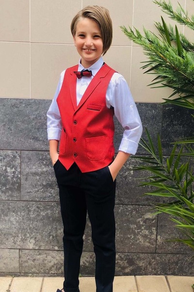 Mnk Baby&Kids Spor Yelek Erkek Çocuk Takım KIRMIZI