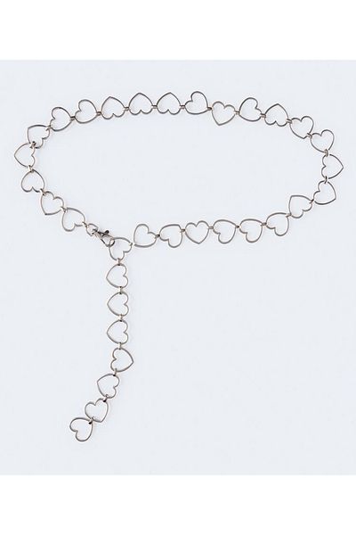 Babydoll Bag Women's Metal Heart Chain Belt