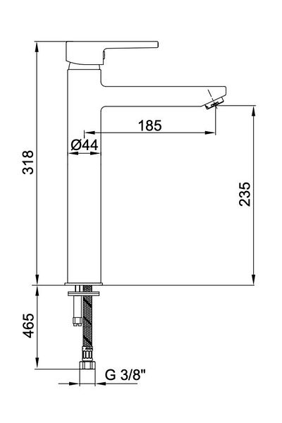 Eca Delta High Type Bowl Sink Faucet 102108860