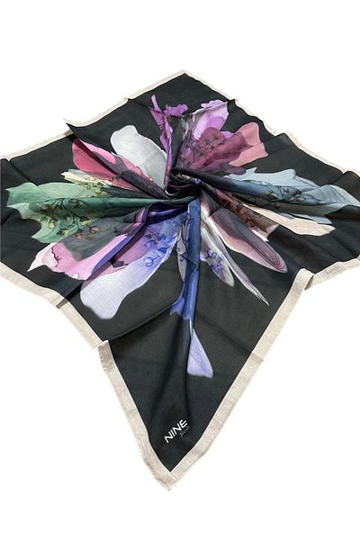 Nine Soft 0218 Black Scarf
