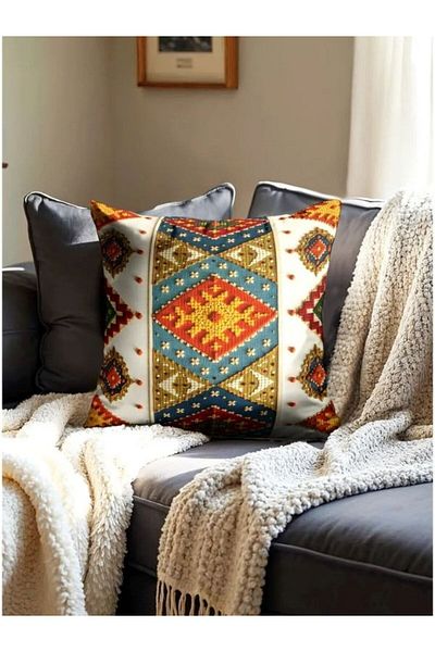 CANİLA Digital Printed Double-Sided Throw Pillow Cover Set Of 2