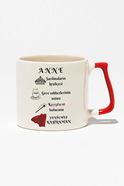 qoeuyl boutique "Kraliçe Anne" Anneler Günü Anneye Doğum Günü Hediye Kırmızı ...