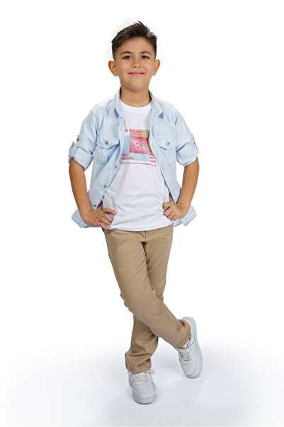 s.t. sebat tekstil Комплект для хлопчика з сорочкою, футболкою та штанами