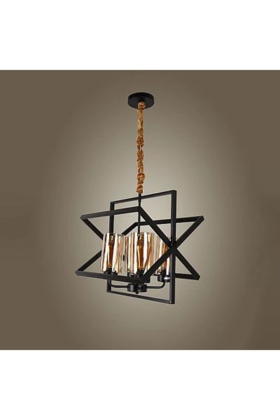 Hummer Suspended Modern Black Quadruple E27