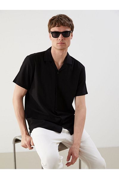 LC Waikiki Ανδρικό πουκάμισο Regular Fit Linen Blend