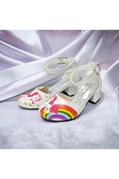 PATİK BEBE PANTOFI CU TOC FATA UNICORN
