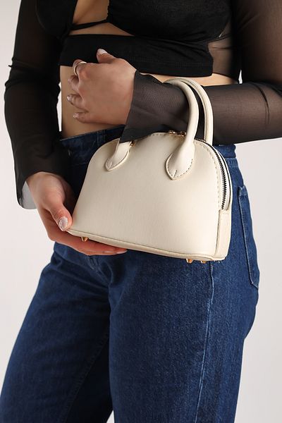 Moda Lime Women's White Mini Hand and Shoulder Bag