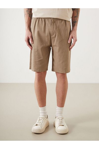 LC Waikiki Ανδρικό σορτς βερμούδας Standard Fit Linen Look