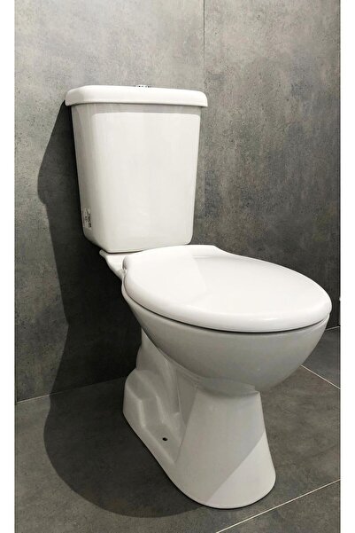 Creavit Pitta Alttan Çıkışlı Klozet Seti (4 Parça)Basic PP Kapak