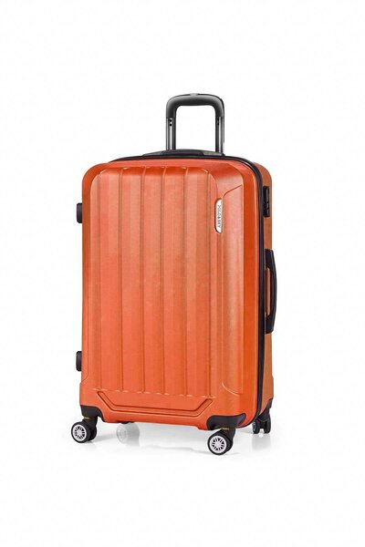 POLO&SKY Spring Model Turuncu Renk Orta Boy Valiz Bavul