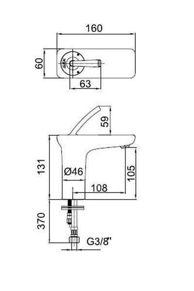 Eca Novita Washbasin Mixer 102108925h