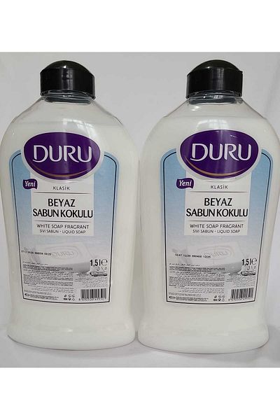 Duru Classic White Soap Scented Liquid Soap 2 Pieces X 1500 ml