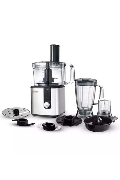 Koolen Multi-Function Stainless Steel Electric Food Processor With 5 Speeds 2 L 750 W 801.102.004 Black/Cle