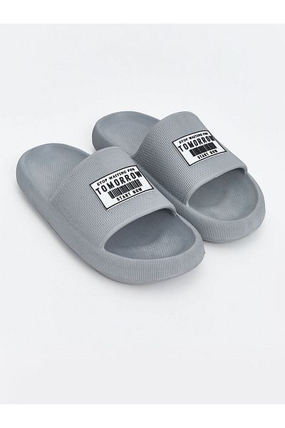 LC Waikiki Single Striped Printed Men's Slippers