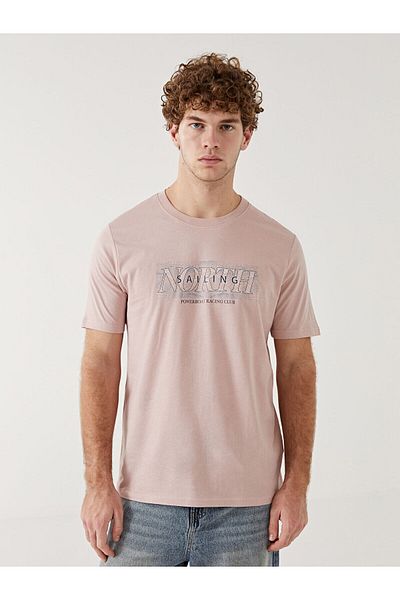 LC Waikiki Ανδρικό T-Shirt από βαμβακερό χτενισμένο λαιμό