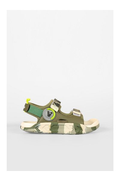 Vicco 332,P25Y,206 Tape Kids Sandals Khaki