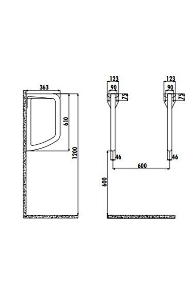 Creavit Pisuvar Ara Bölme TP660