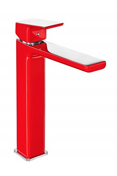 Eca Tiera Yüksek Tip Lavabo Bataryası- Krom Kırmızı 103388002