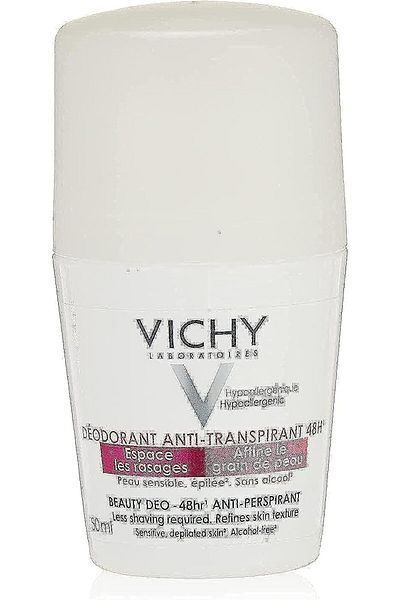 Vichy مزيل عرق بيوتي ديو رول أون، 48 ساعة، 50 مل، بدون رائحة، للجنسين
