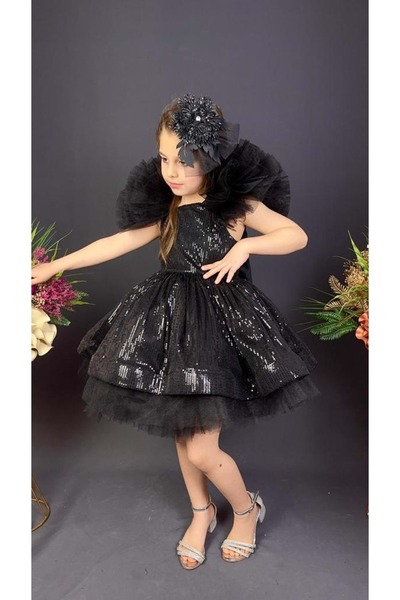 s.t. sebat tekstil Сукня з паєтками та підкладкою для дівчаток SB537