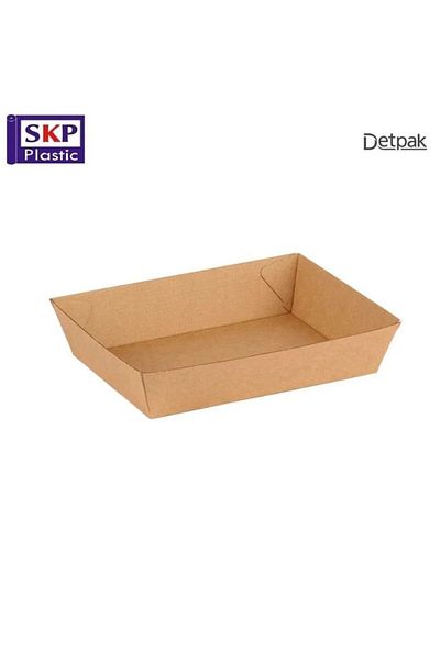 SKP Plastic Large Kraft Paper Plates for Meals (20 pieces)