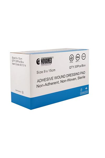 NOVAMED Self-Adhesive Wound Dressing Pad 9 x 15 cm (30 pieces)