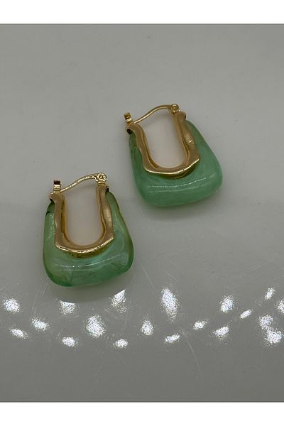 CT STONES Bag model steel earrings