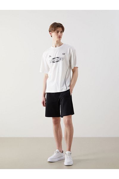 LC Waikiki Crew Neck Printed Combed Cotton Men's T-Shirt