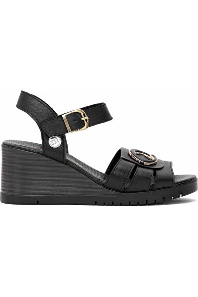 Mammamia D25Ys-2775 Günlük Siyah Kadın Sandalet