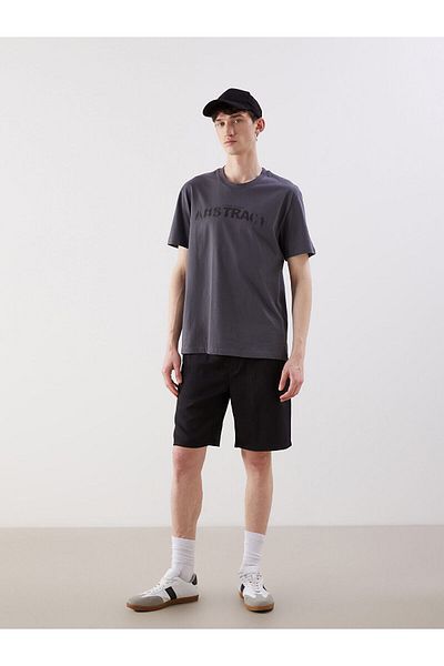 LC Waikiki Crew Neck Short Sleeve Printed Combed Cotton Men's T-Shirt